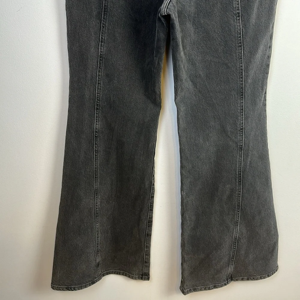 Free People We The Free Florence Flare Jeans High Rise Size 32 Stretch Cotton